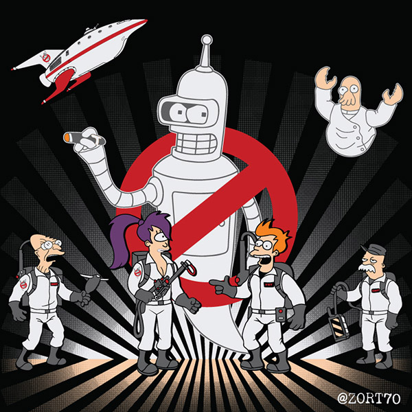 Ghost Benders - Futurama T-Shirt